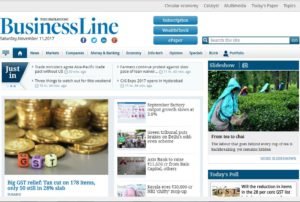 The Hindu Business Line News Website Dhanvi Services Dhanviservices South India News Papers & Other News Websites