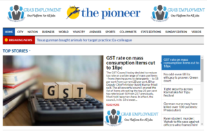 The Pioneer News Website Dhanviservices Dhanvi Services