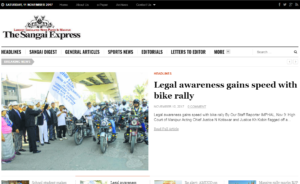 The Sangai Express News Website Dhanviservices Dhanvi Services Northeast News Papers And Other News Websites