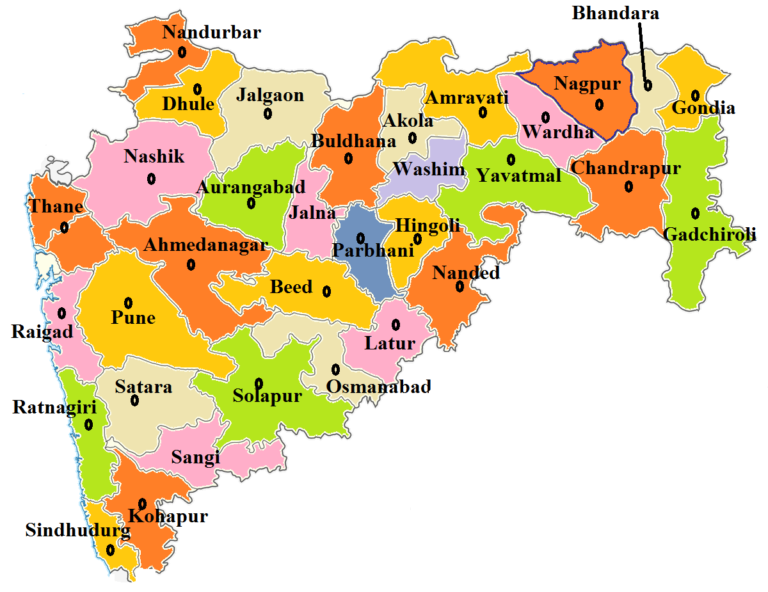 Maharastra State Districts Area Population & Other Information - Dhanvi ...