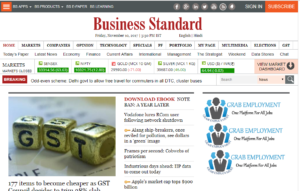Business Standard News Website Dhanviservices Dhanvi Services